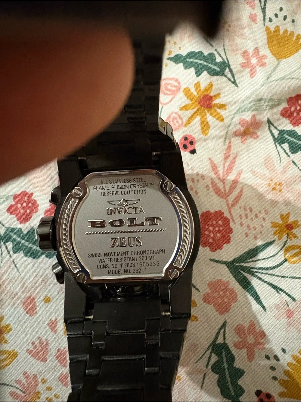 Invicta Reserve Bolt Zeus Model 25211 new but battery doesn't work